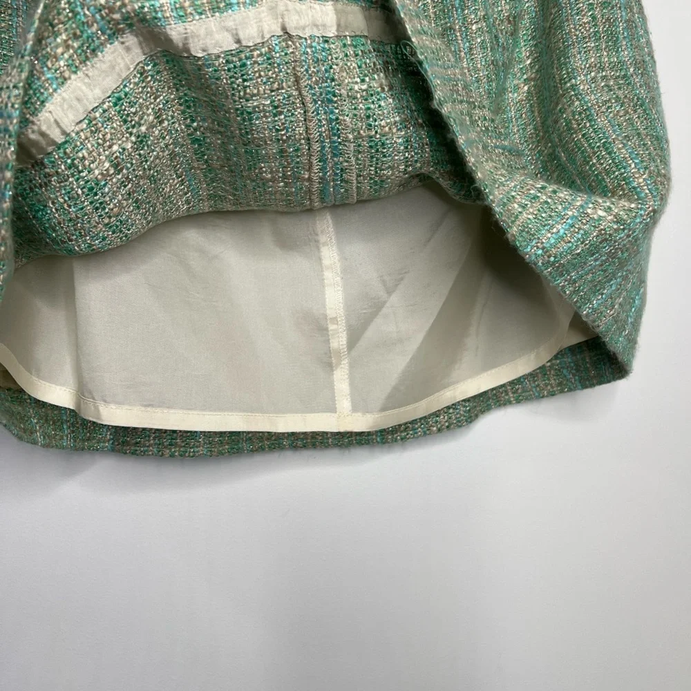 J. Crew Tweed Mini Skirt with Side Pockets Size 4